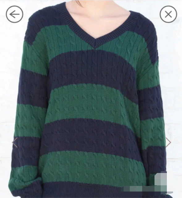 80's Downtown Girl Striped Sweater - Image 10