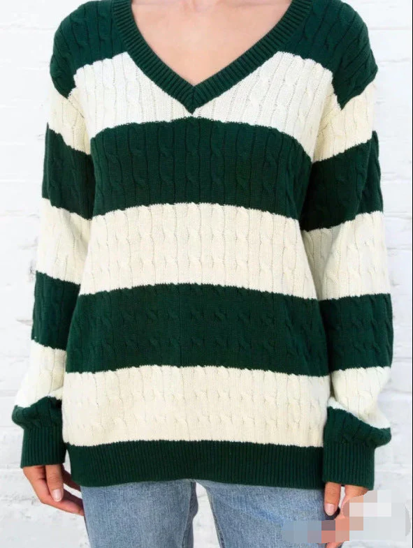 80's Downtown Girl Striped Sweater - Image 11