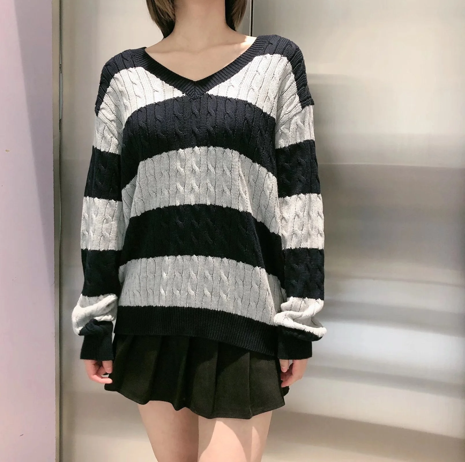 80's Downtown Girl Striped Sweater - Image 12