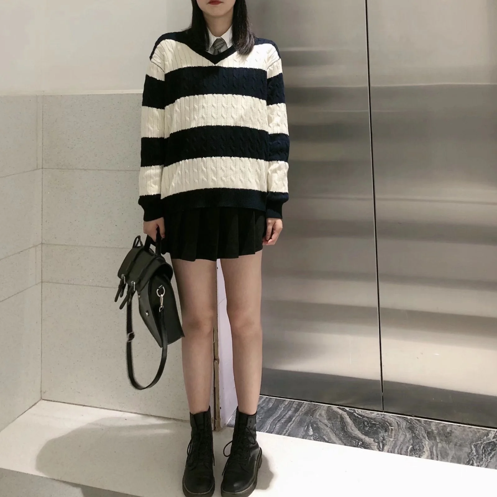 80's Downtown Girl Striped Sweater - Image 13