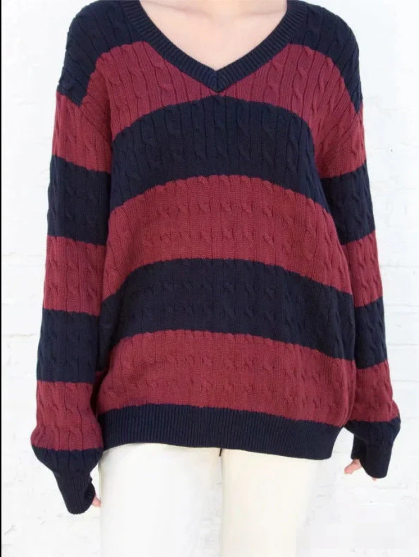 80's Downtown Girl Striped Sweater - Image 8
