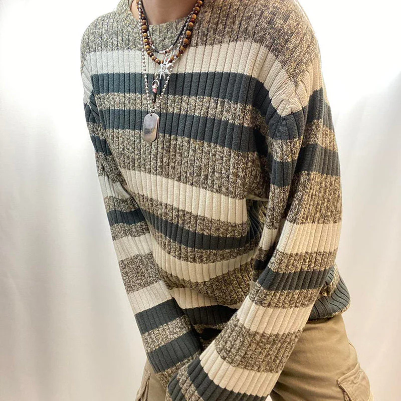 90s Cozy Striped Downtown Sweater - Image 2