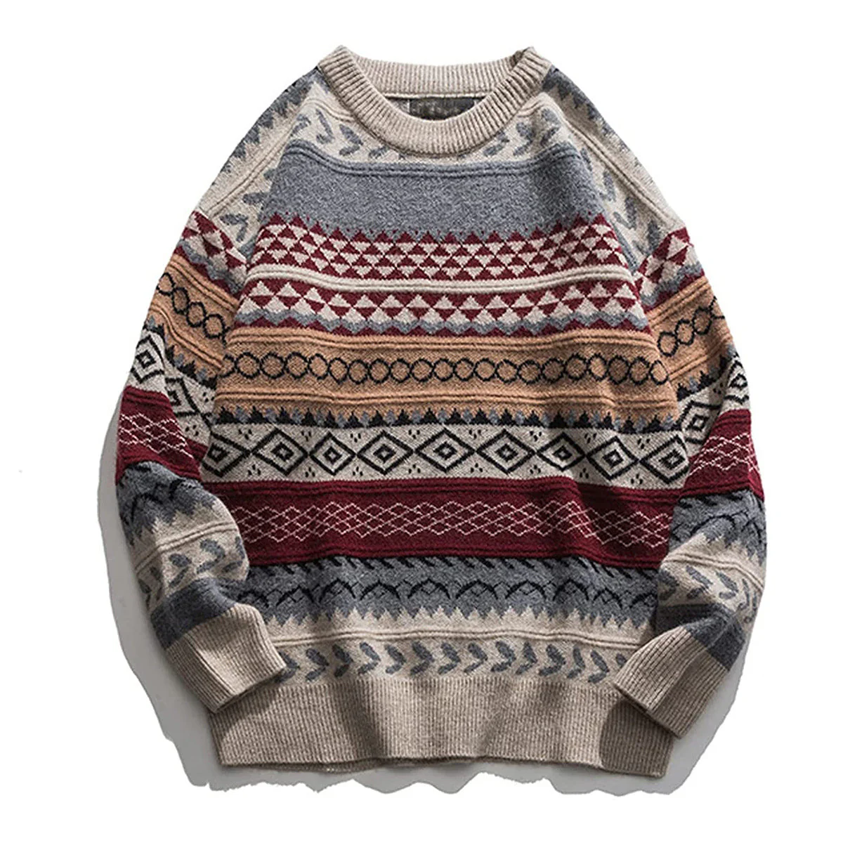 90s Striped Pullover Downtown Sweater - Image 4