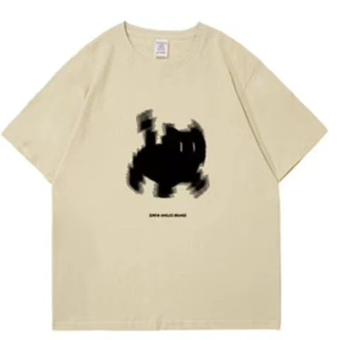 Aesthetic Black Cat Print Oversized T-shirt - Image 10