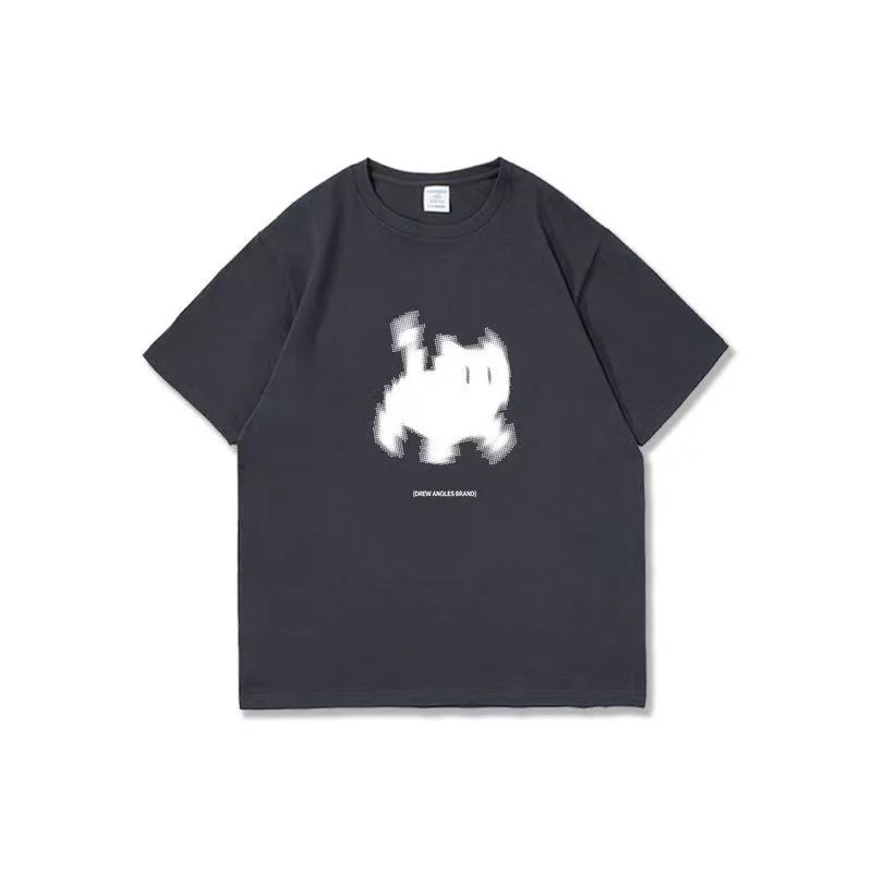 Aesthetic Black Cat Print Oversized T-shirt - Image 8