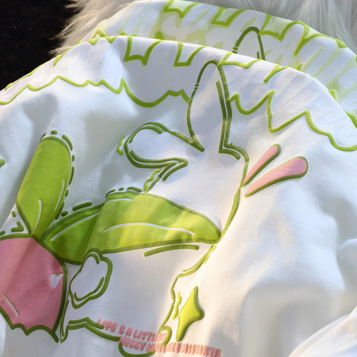 Aesthetic Cartoon Print Oversized T-shirt - Image 6