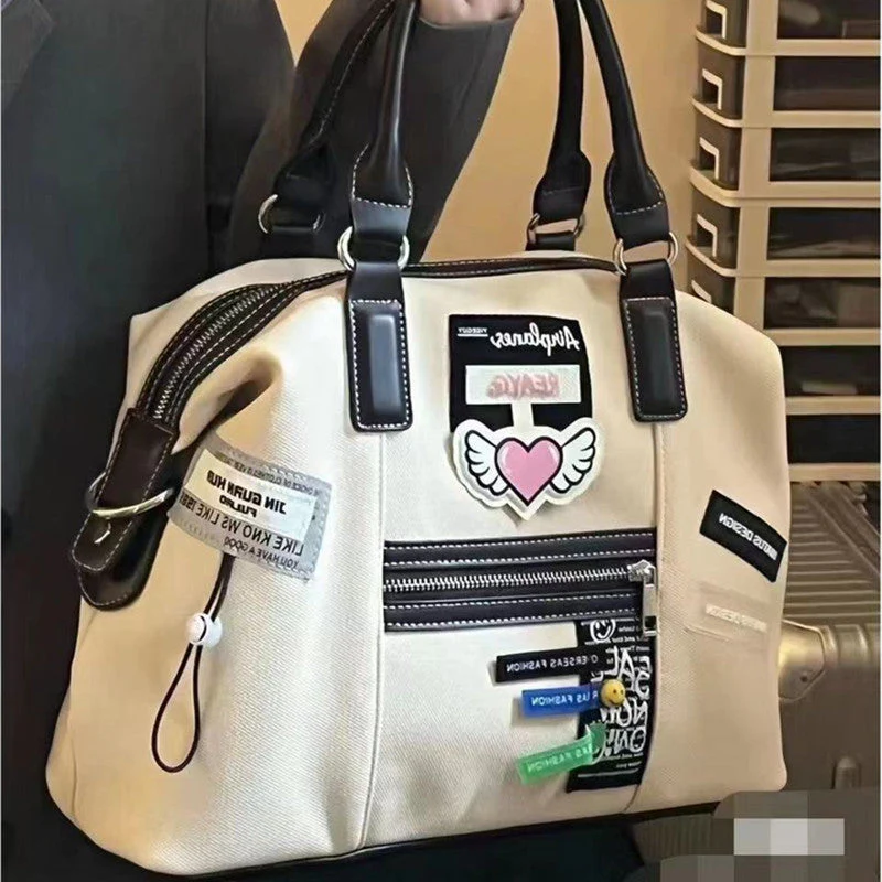 Aesthetic Large Canvas Handbag - Image 2