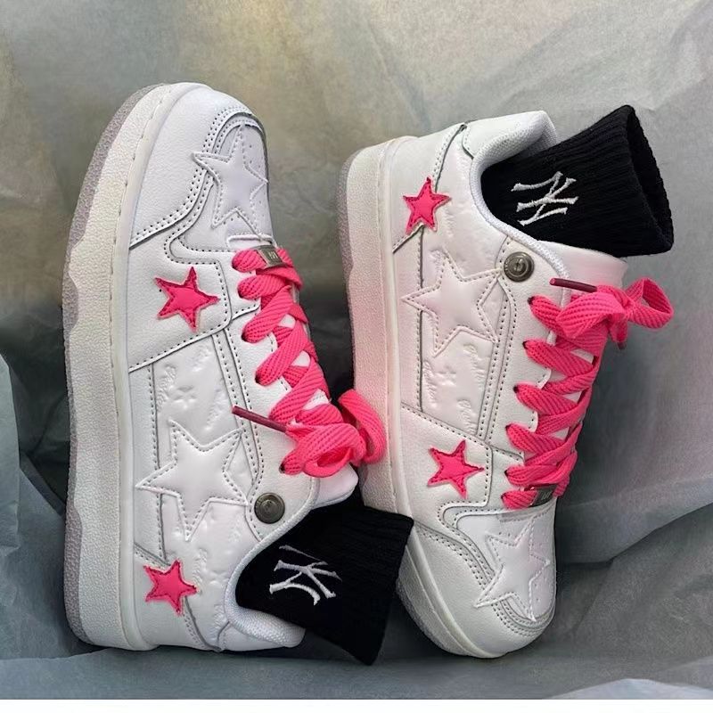 Aesthetic Pink Star Sneakers - Image 4