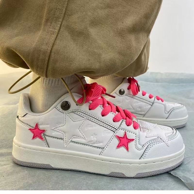Aesthetic Pink Star Sneakers - Image 9