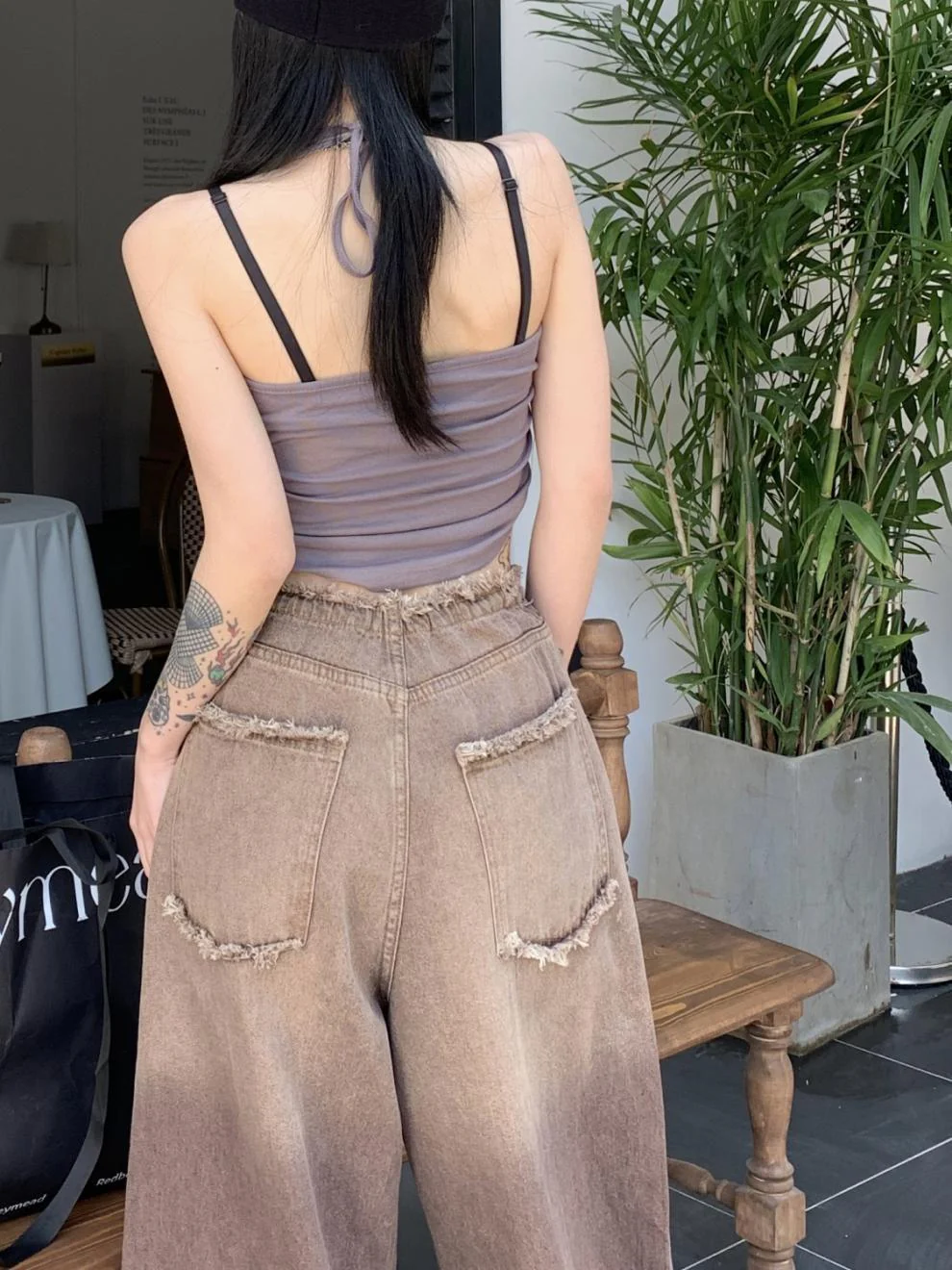 American Style Gradient Slimming Boyfriend Jeans - Image 4