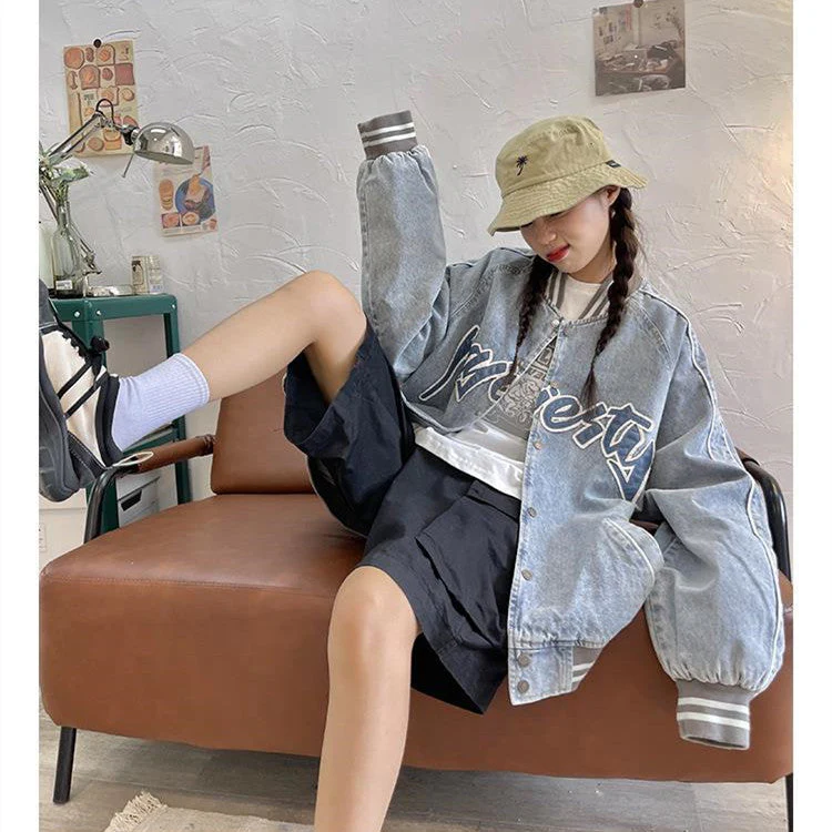 American Style Print Denim Jacket - Image 2