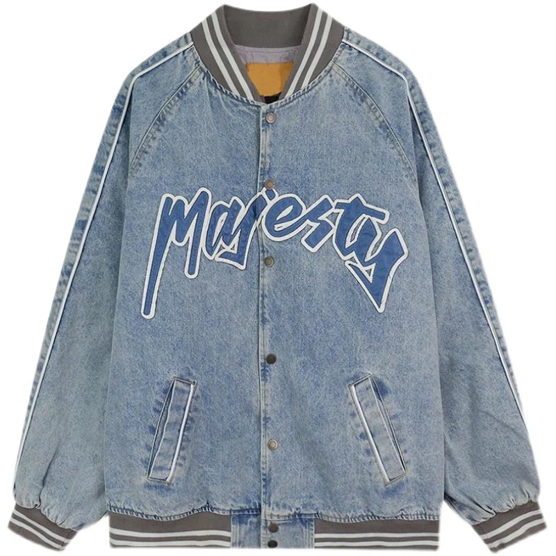 American Style Print Denim Jacket - Image 5