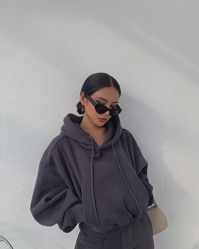 Basic Solid Hooded Tracksuit Set - Image 12