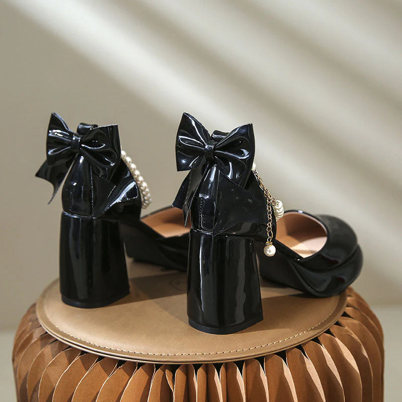Beaded Heels With Bow - Image 3