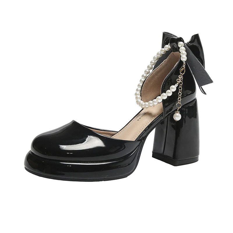 Beaded Heels With Bow - Image 4