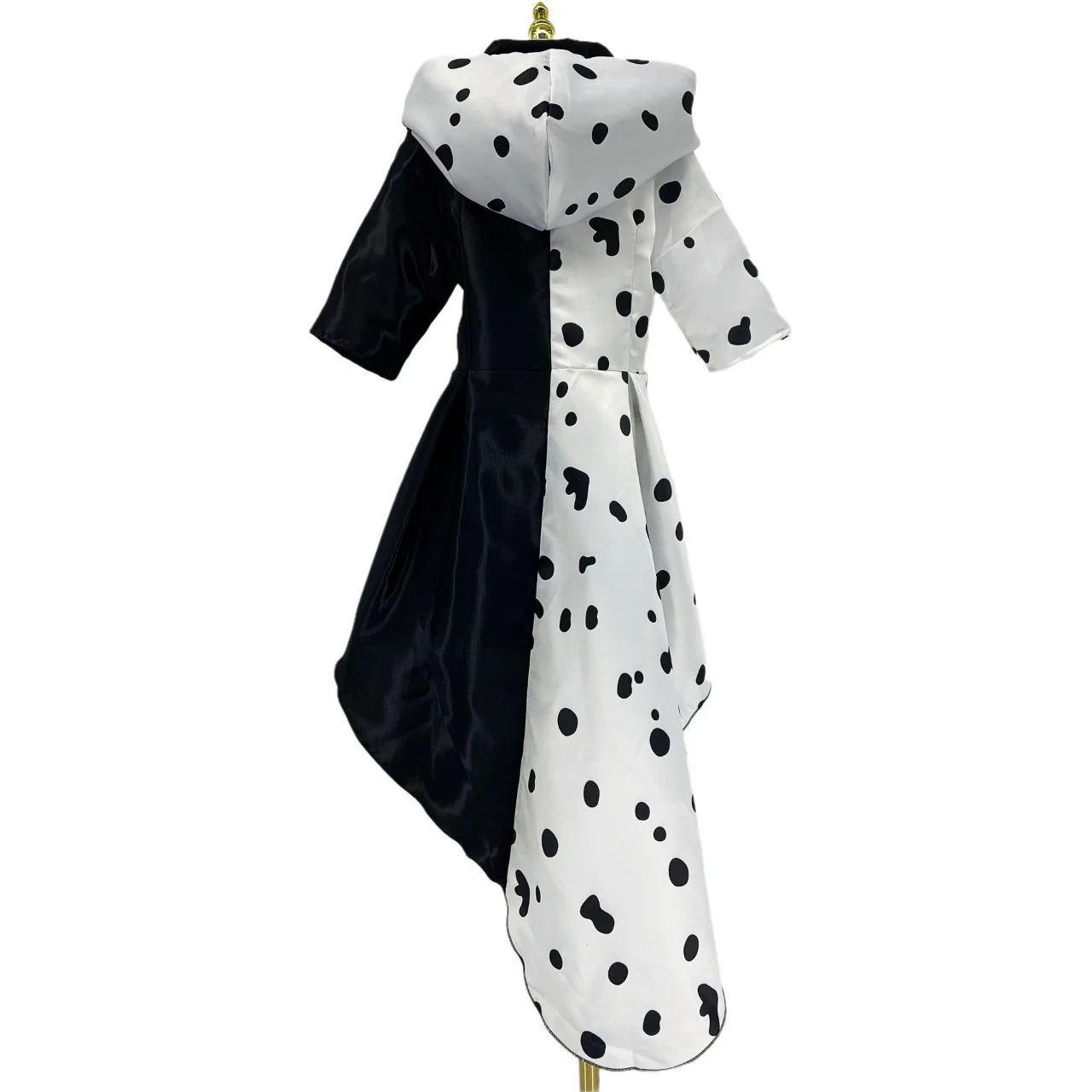 Black And White Witch Cruella Cosplay Dress - Image 5