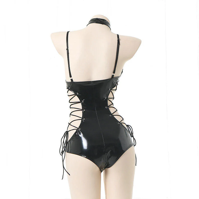 Black Pu Lingerie - Image 3