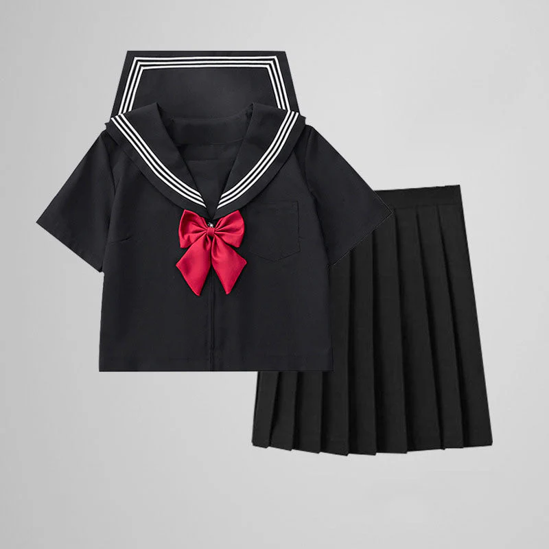 Black Sailor Uniform Skirt Set - Image 2