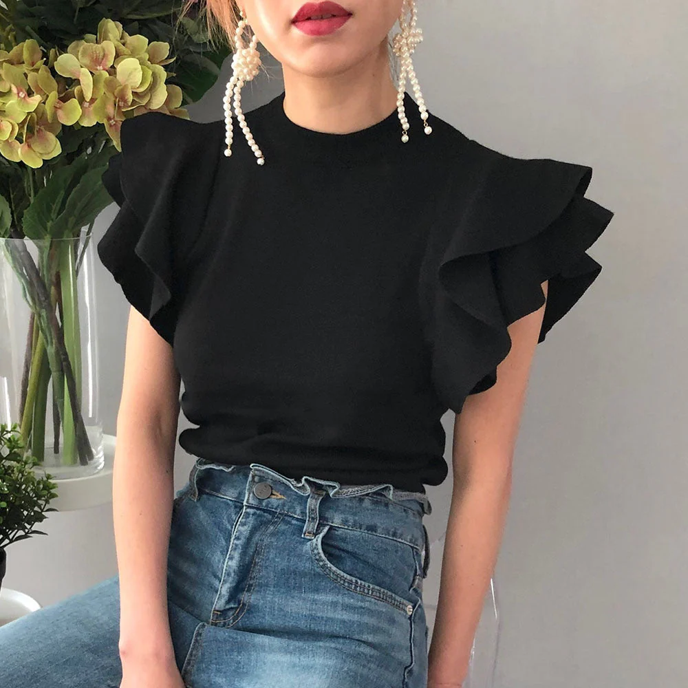 Blouse Met Ruches