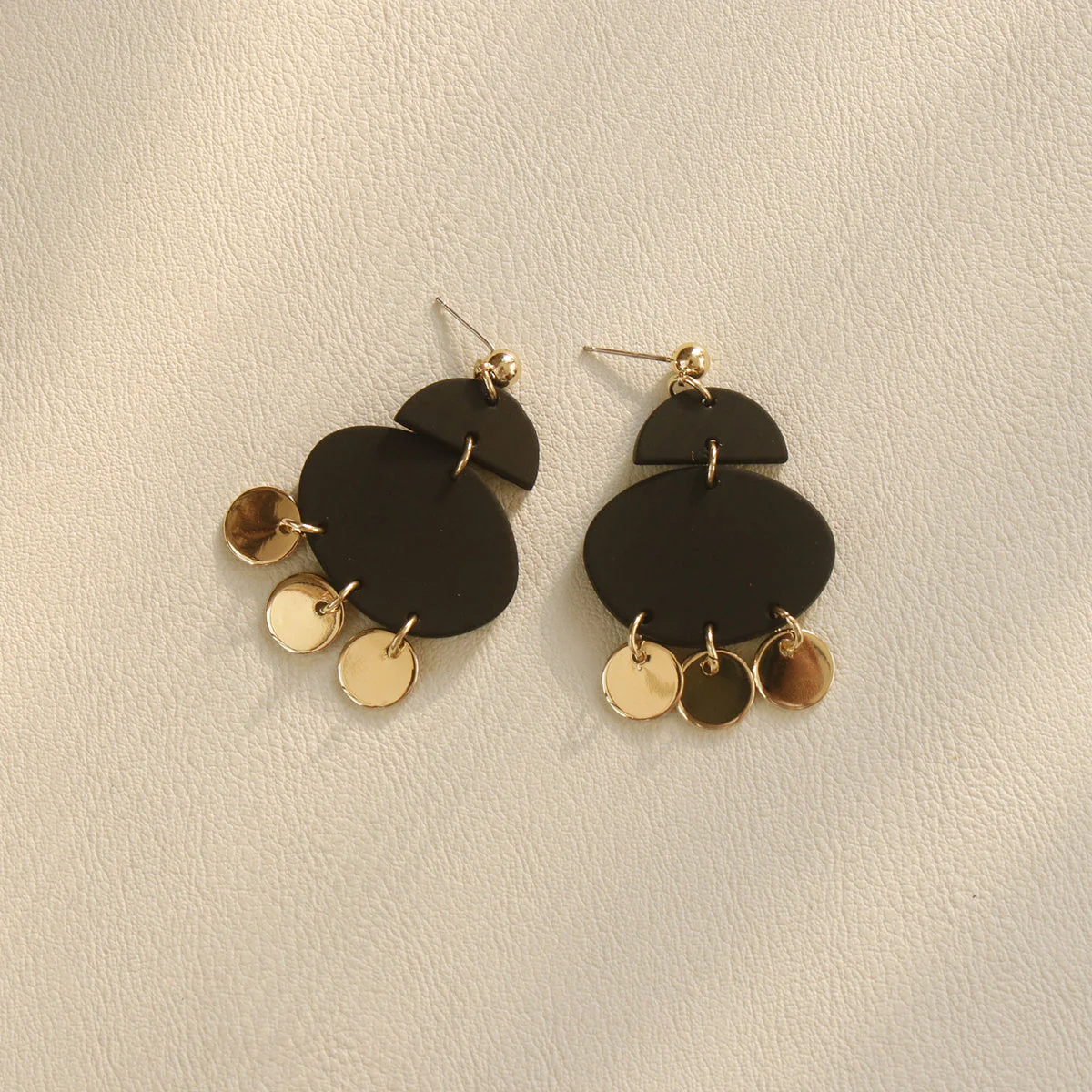 Body Clay Texture Lacquered Acrylic Earrings - Image 9