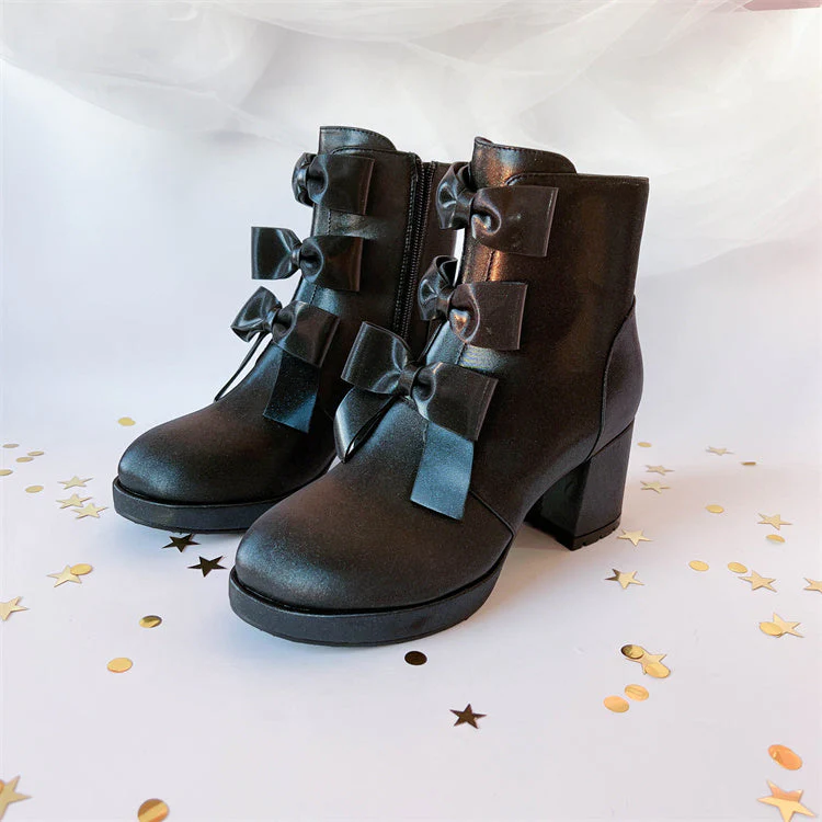 Bow Ankle Boots - Image 2