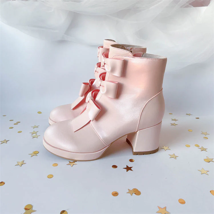 Bow Ankle Boots - Image 4