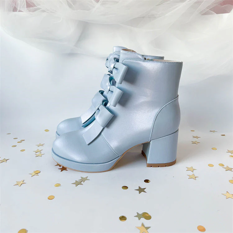 Bow Ankle Boots - Image 5