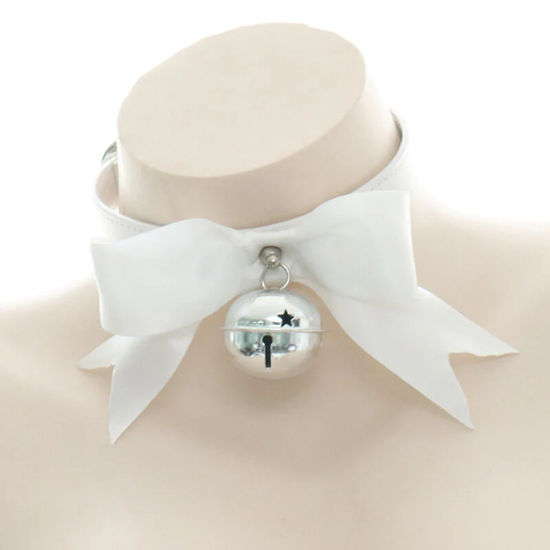 Bow Bell Leather Buckle Necklace - Image 3