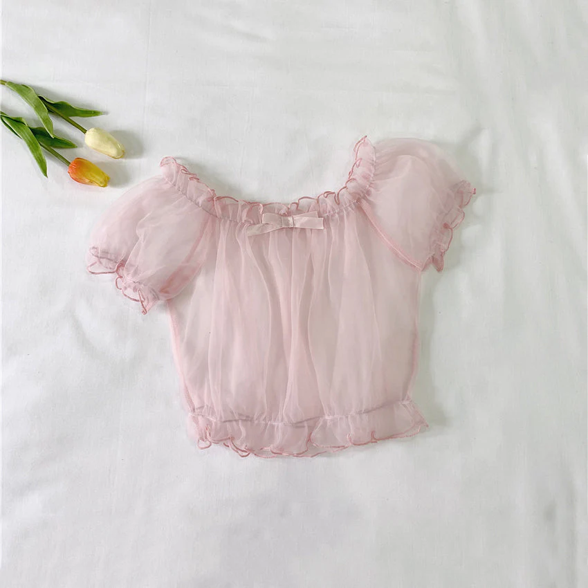 Bow Chiffon Shirt - Image 3