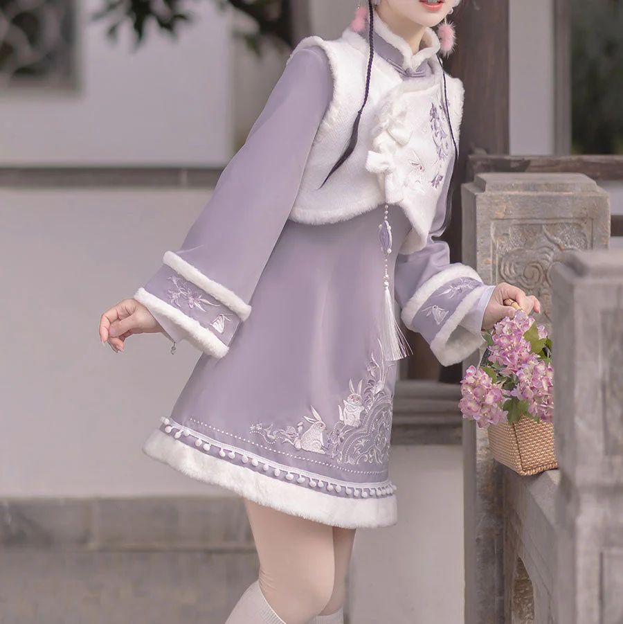 Bow Flower Bunny Dress Set - Image 10