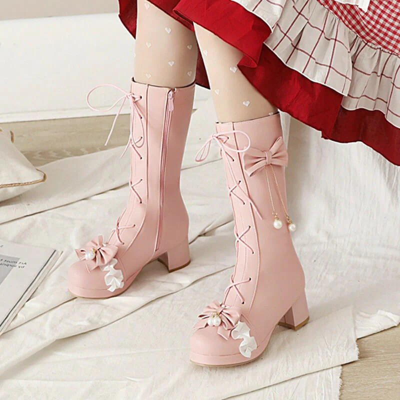 Bow Flower Boots - Image 2