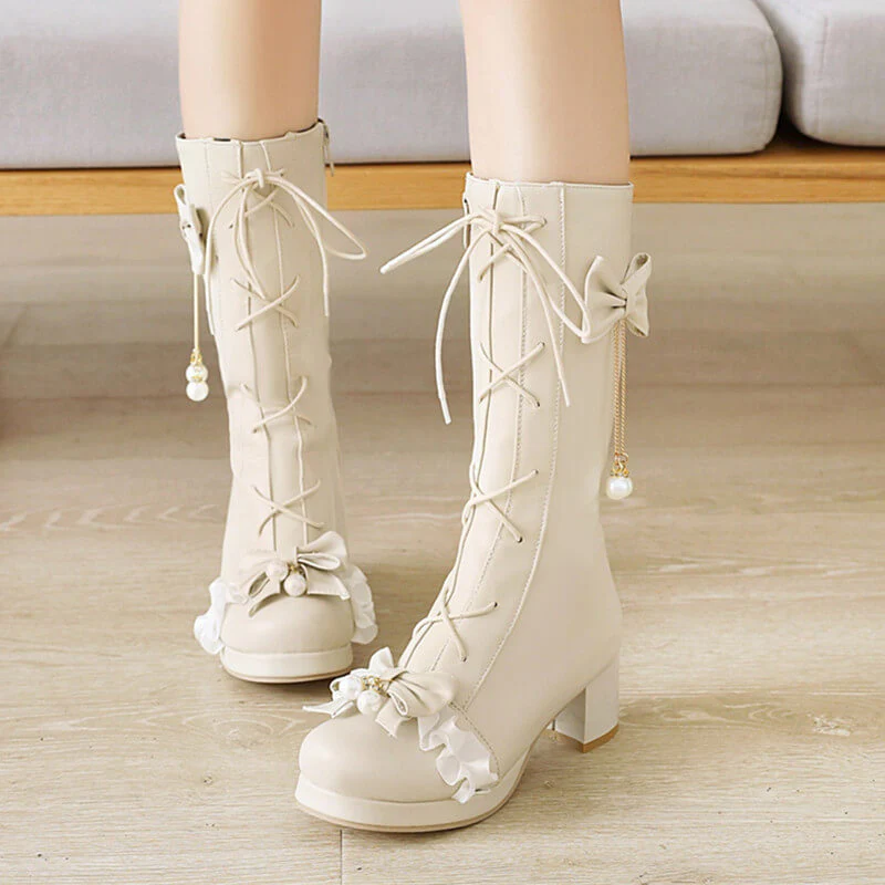 Bow Flower Boots - Image 3