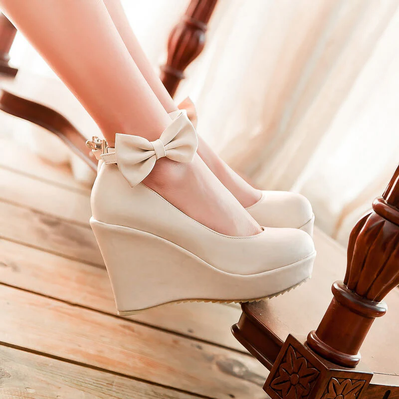 Bow High Heel Shoes - Image 4