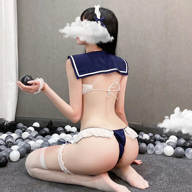 Bow Lace Sailor Lingerie - Image 5