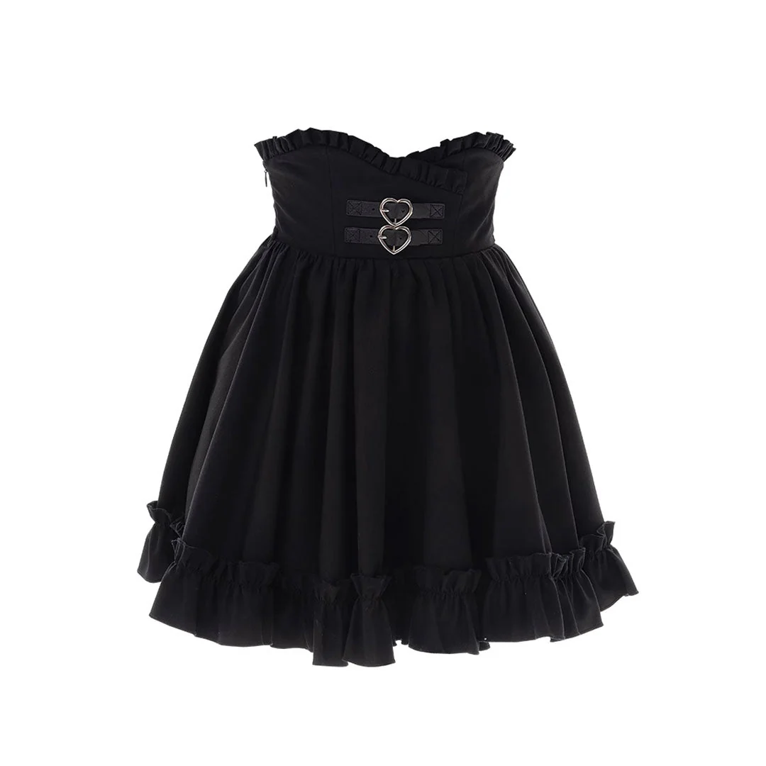 Bow Off Shoulder Blouse Black Skirt Set - Image 3