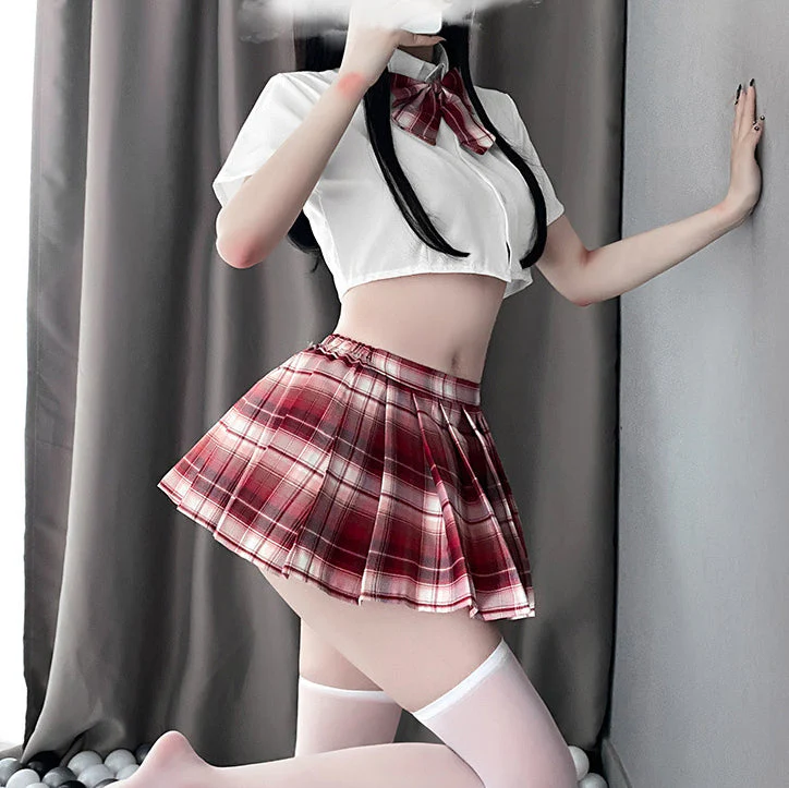 Bow Plaid Uniform Set - Image 3