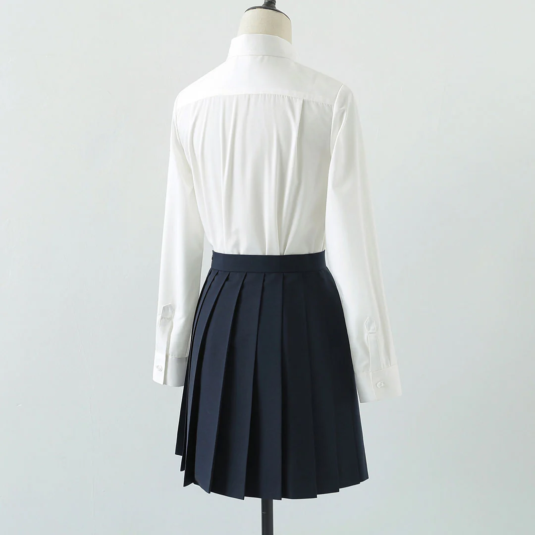 Bow Shirt Jk Pleated Skirt Uniform Set - Image 3