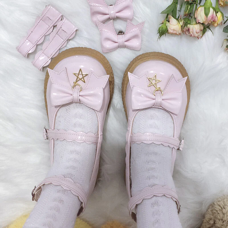 Bow Star Lolita Shoes - Image 4