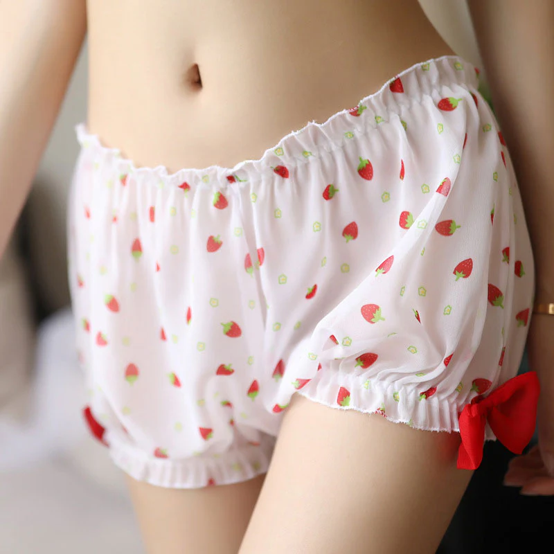 Bow Strawberry Pajamas - Image 4