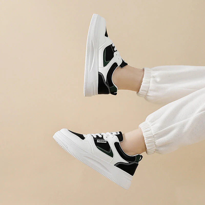 Breathable Leather Sneakers - Image 4