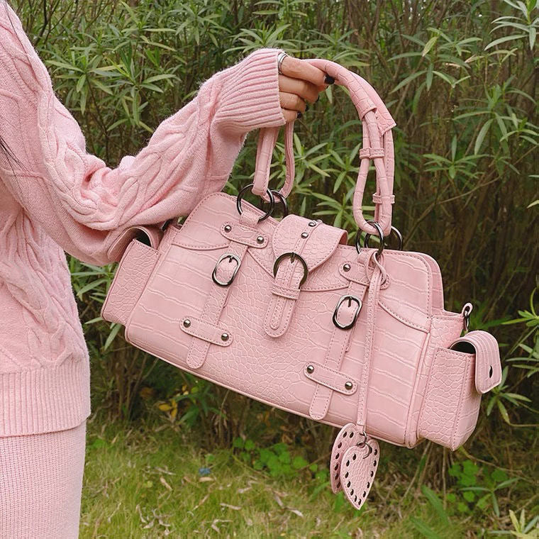 Buckle Babe Pink Shoulder Bag - Image 4