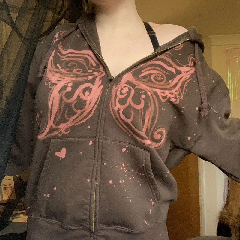 Butterfly Fairy Grunge Hoodie - Image 4
