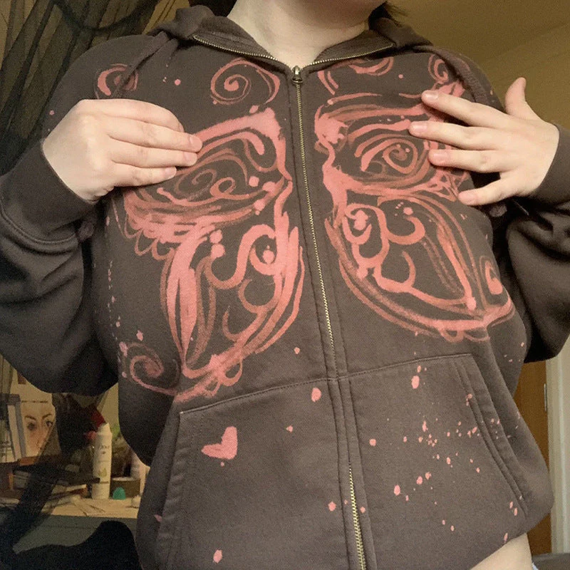 Butterfly Fairy Grunge Hoodie - Image 5