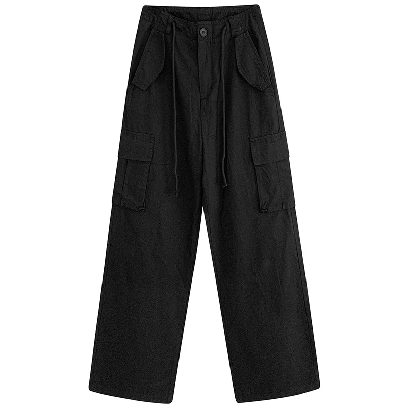 Buttoned Straight-Leg Cargo Pants - Image 7