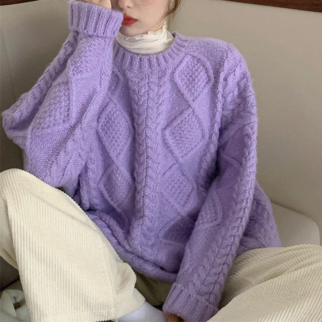 Cable Knit Jumper Sweater - Image 8