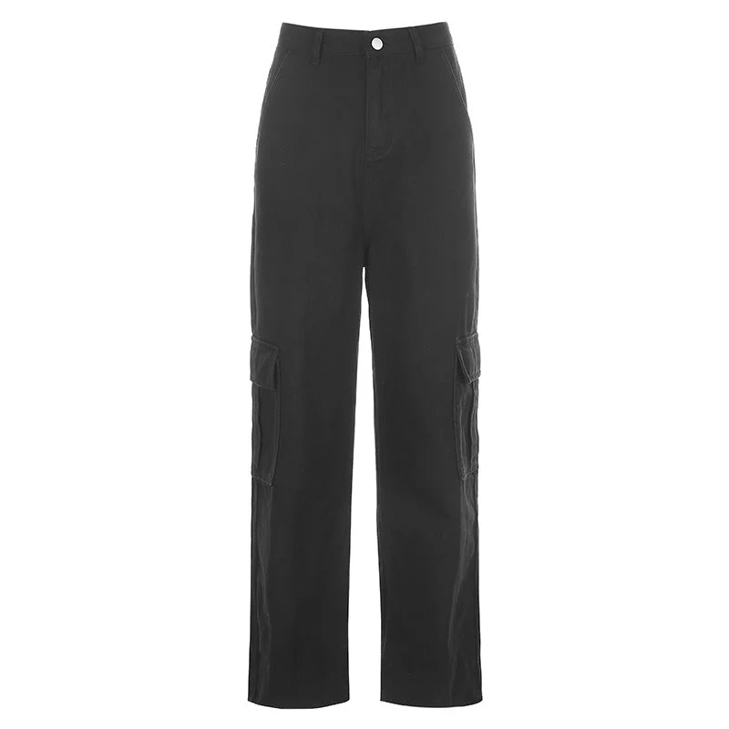 Cargo Pockets Baggy Casual Pants - Image 4