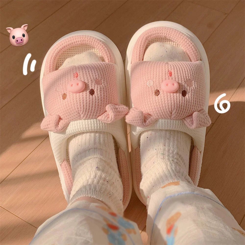 Cartoon Animal Pig Slippers - Image 3