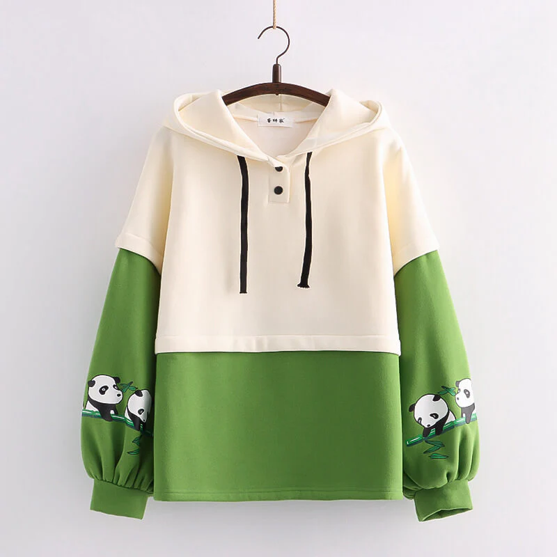 Cartoon Panda Hoodie - Image 2