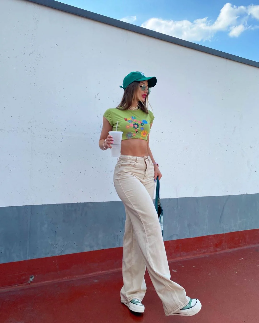 Casual Mopping Khaki Straight-leg Pants - Image 3