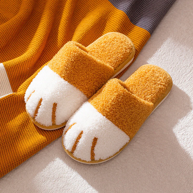 Cat's claw plush slippers - Image 4